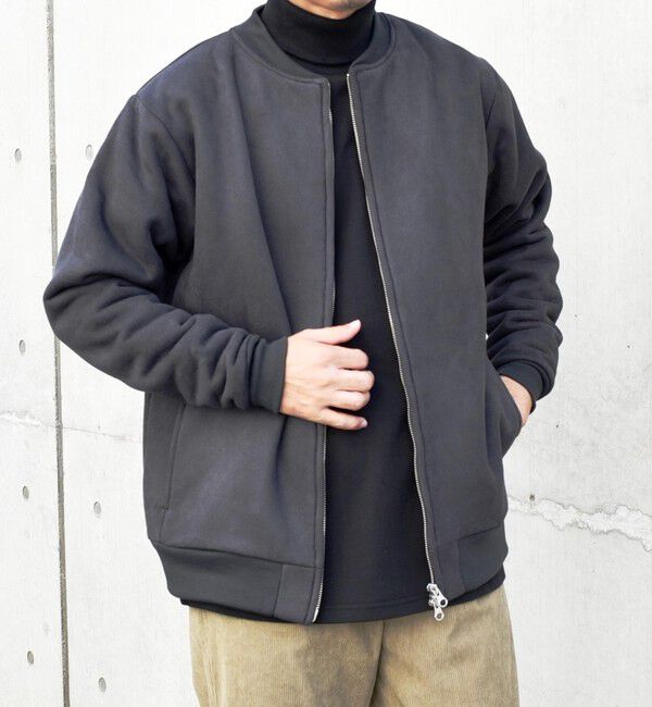 SHIPS any「SHIPS any: 〈洗濯機可能〉フェイクスエード (ポリエステル) ジップ ブルゾン 23AW◇」|ブルゾン・スタジャン|