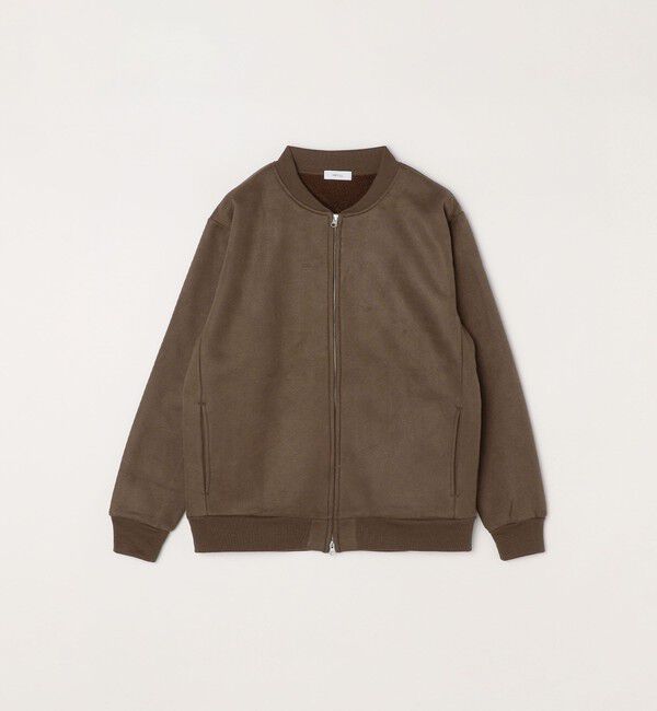 SHIPS any「SHIPS any: 〈洗濯機可能〉フェイクスエード (ポリエステル) ジップ ブルゾン 23AW◇」|ブルゾン・スタジャン|