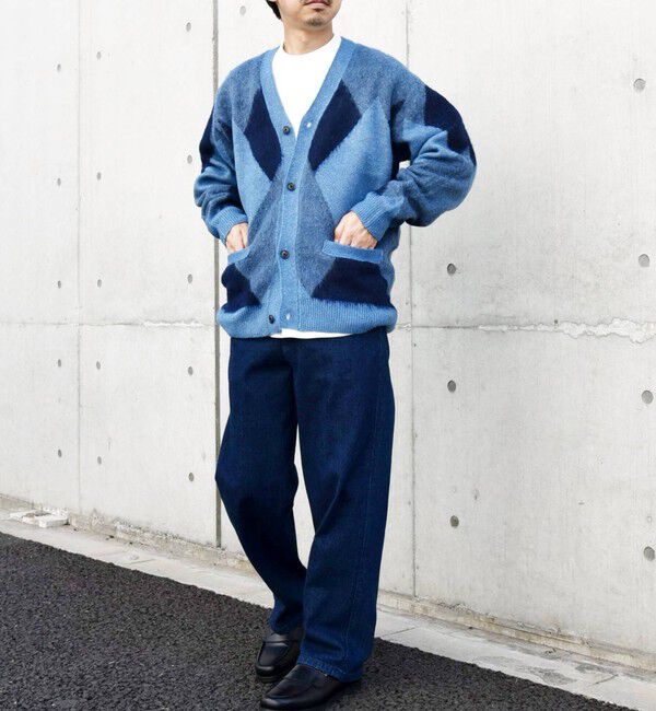 SHIPS any「SHIPS any: シャギー パターン ユニセックス ニット カーディガン 23AW◇」|カーディガン|