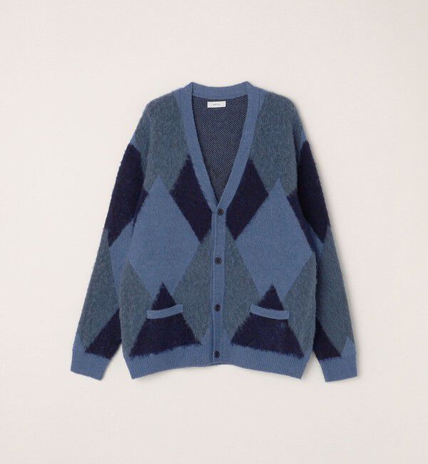 SHIPS any「SHIPS any: シャギー パターン ユニセックス ニット カーディガン 23AW◇」|カーディガン|