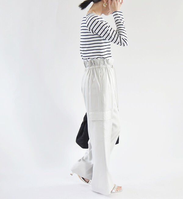 quaranciel「quaranciel:〈手洗い可能〉ツイル ドロスト カーゴ パンツ（セットアップ対応）」|カーゴ|