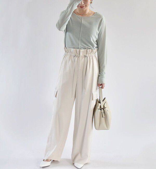 quaranciel「quaranciel:〈手洗い可能〉ツイル ドロスト カーゴ パンツ（セットアップ対応）」|カーゴ|