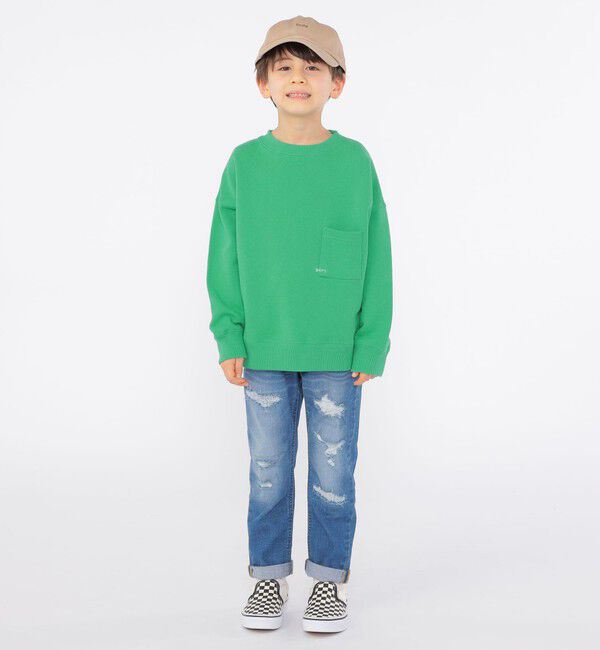 SHIPS KIDS「【SHIPS KIDS別注】Lee:100～160cm / クラッシュ デニム」|デニム|