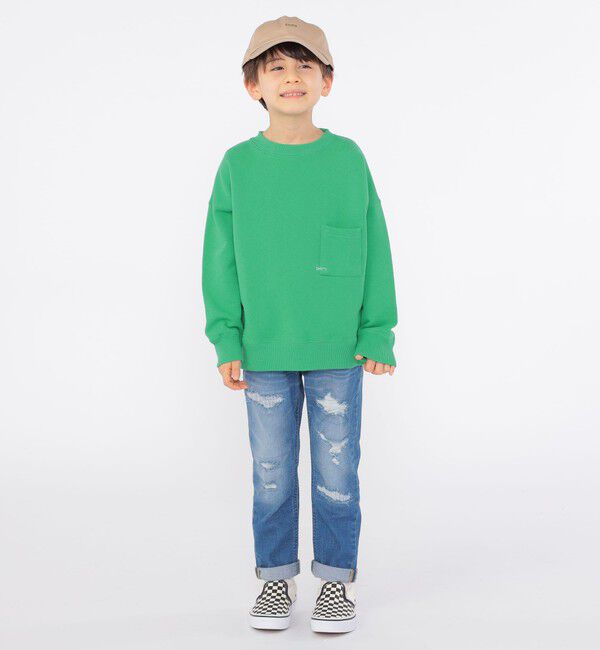 SHIPS KIDS「【SHIPS KIDS別注】Lee:100～160cm / クラッシュ デニム」|デニム|