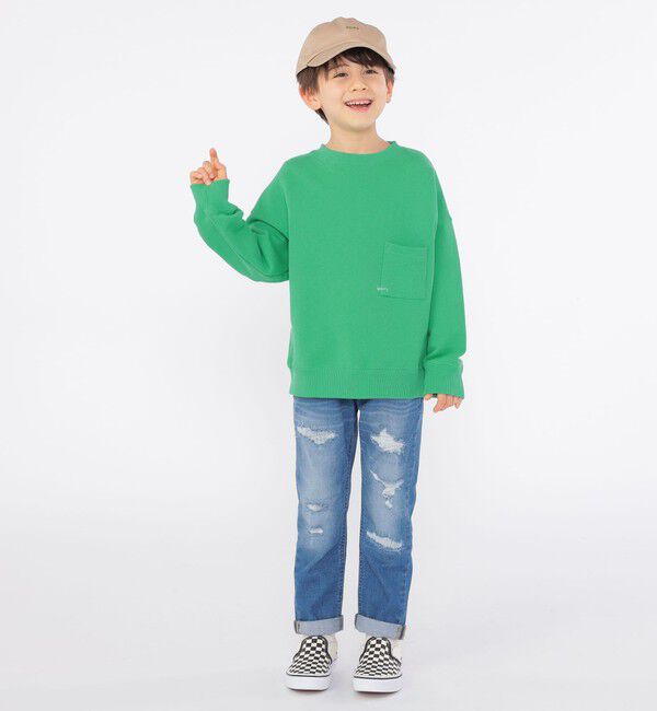 SHIPS KIDS「【SHIPS KIDS別注】Lee:100～160cm / クラッシュ デニム」|デニム|