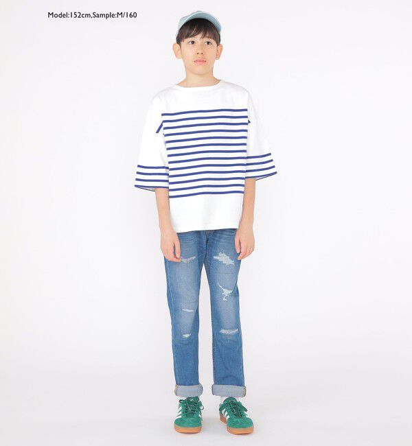 SHIPS KIDS「【SHIPS KIDS別注】Lee:100～160cm / クラッシュ デニム」|デニム|