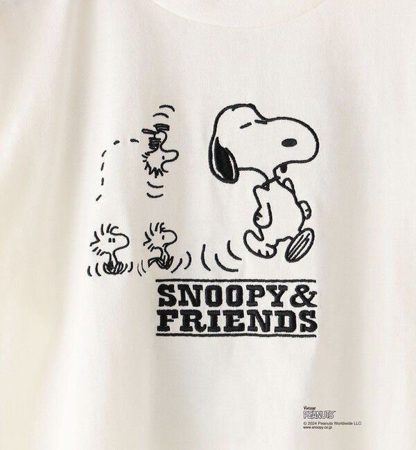 SHIPS KIDS「SHIPS KIDS:100～130cm / スヌーピー 7分袖 TEE」|Tシャツ・カットソー|