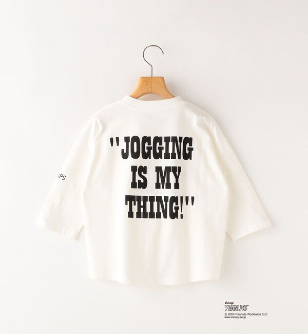 SHIPS KIDS「SHIPS KIDS:100～130cm / スヌーピー 7分袖 TEE」|Tシャツ・カットソー|