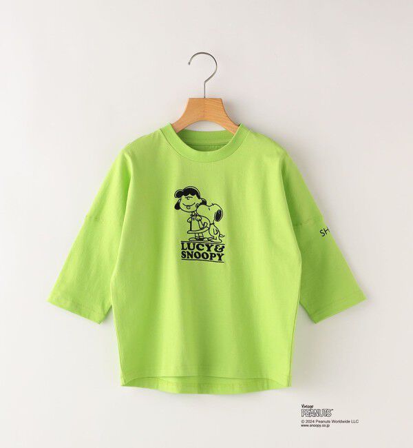 SHIPS KIDS「SHIPS KIDS:100～130cm / スヌーピー 7分袖 TEE」|Tシャツ・カットソー|