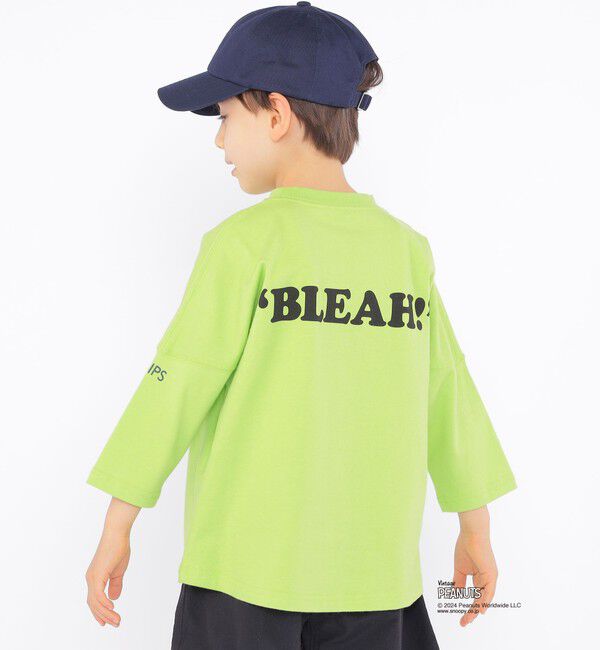 SHIPS KIDS「SHIPS KIDS:100～130cm / スヌーピー 7分袖 TEE」|Tシャツ・カットソー|
