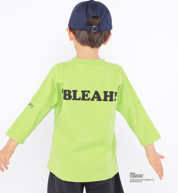 SHIPS KIDS「SHIPS KIDS:100～130cm / スヌーピー 7分袖 TEE」|Tシャツ・カットソー|