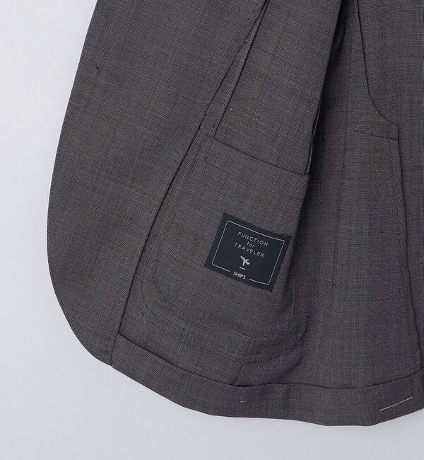 SHIPS「SHIPS:〈セットアップ対応/洗濯機可能〉トロピカル ウォッシャブル ピンヘッド ジャケット」|テーラードジャケット|