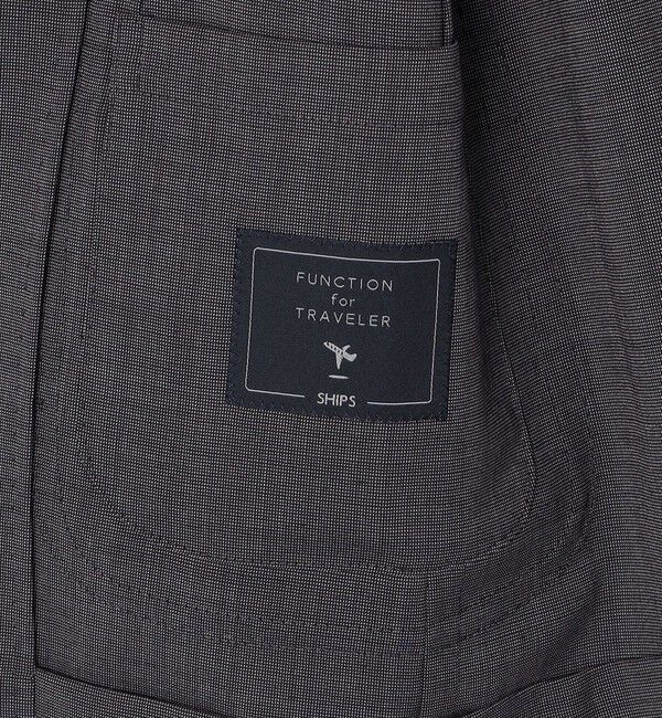 SHIPS「SHIPS:〈セットアップ対応/洗濯機可能〉トロピカル ウォッシャブル ピンヘッド ジャケット」|テーラードジャケット|