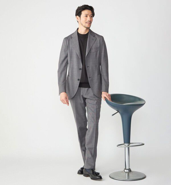 SHIPS「SHIPS:〈セットアップ対応/洗濯機可能〉トロピカル ウォッシャブル ピンヘッド ジャケット」|テーラードジャケット|