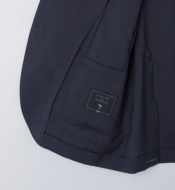 SHIPS「SHIPS:〈セットアップ対応/洗濯機可能〉トロピカル ウォッシャブル ピンヘッド ジャケット」|テーラードジャケット|