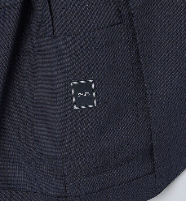 SHIPS「SHIPS:〈セットアップ対応/洗濯機可能〉トロピカル ウォッシャブル ピンヘッド ジャケット」|テーラードジャケット|