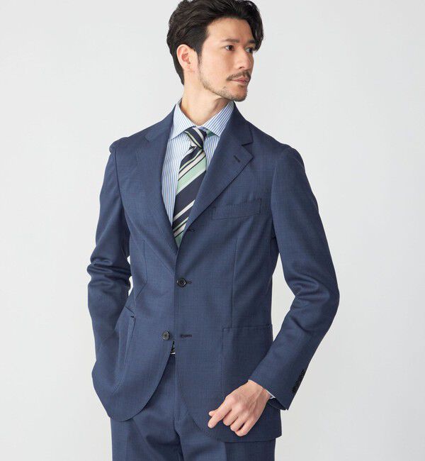 SHIPS「SHIPS:〈セットアップ対応/洗濯機可能〉トロピカル ウォッシャブル ピンヘッド ジャケット」|テーラードジャケット|