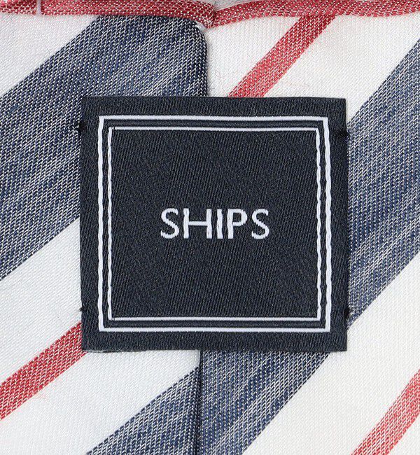 SHIPS「SHIPS: リネン シルク マルチ ストライプ」|ネクタイ・蝶ネクタイ|