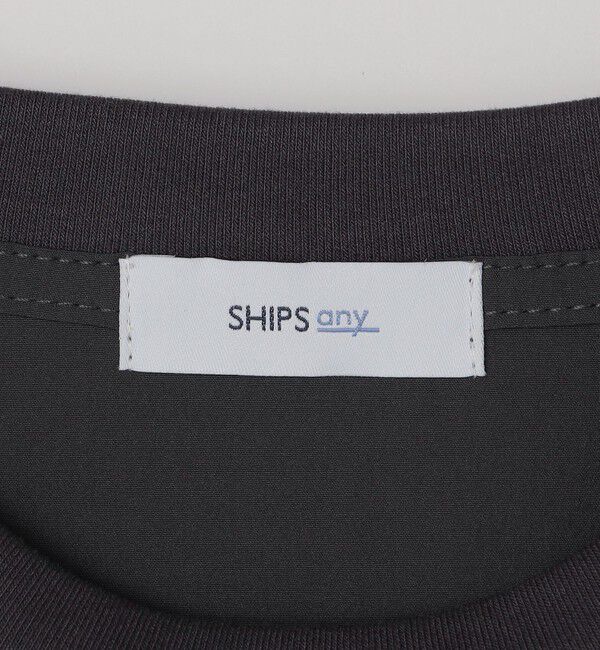 SHIPS any「SHIPS any: 〈洗濯機可能〉ナイロン / メッシュ コンビ フットボール Tシャツ◇」|Tシャツ・カットソー|