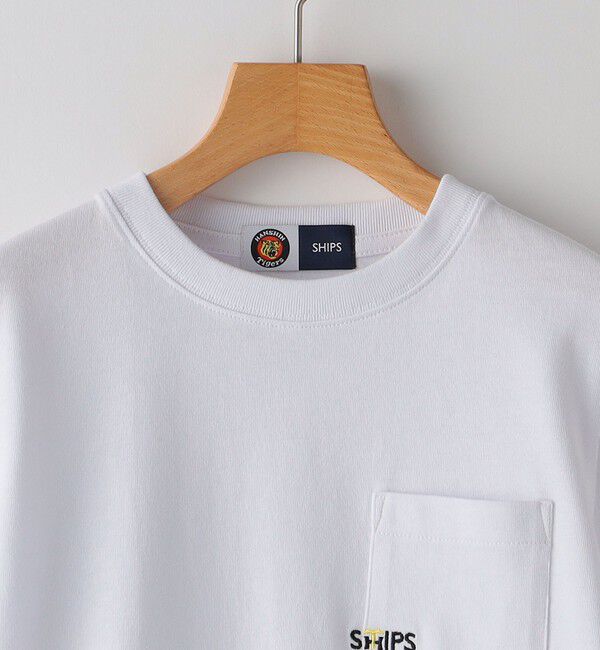 SHIPS KIDS「SHIPS KIDS:100～140cm / 阪神タイガース マイクロ SHIPSロゴ ポケット Tシャツ」|Tシャツ・カットソー|