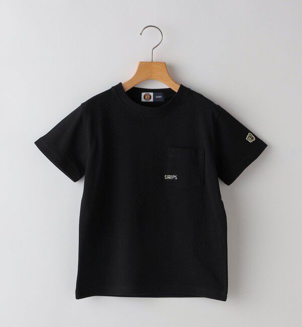 SHIPS KIDS「SHIPS KIDS:100～140cm / 阪神タイガース マイクロ SHIPSロゴ ポケット Tシャツ」|Tシャツ・カットソー|ブラック