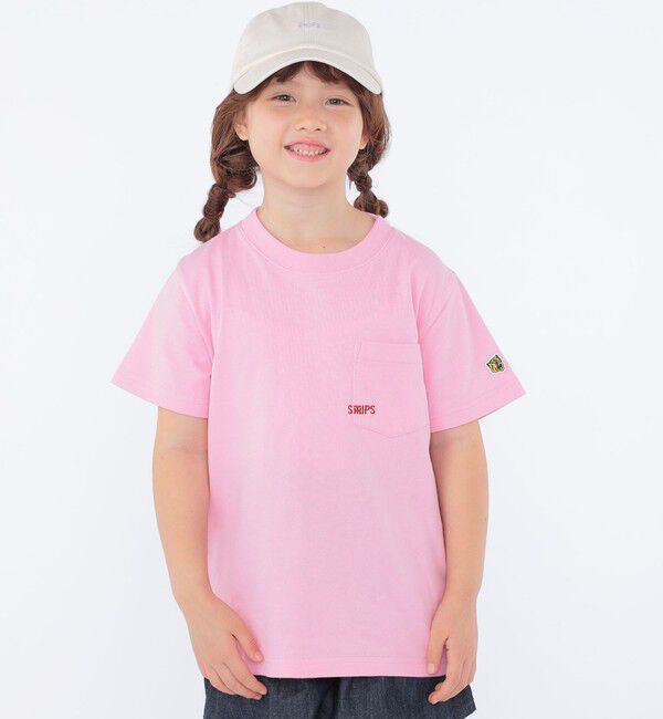 SHIPS KIDS「SHIPS KIDS:100～140cm / 阪神タイガース マイクロ SHIPSロゴ ポケット Tシャツ」|Tシャツ・カットソー|