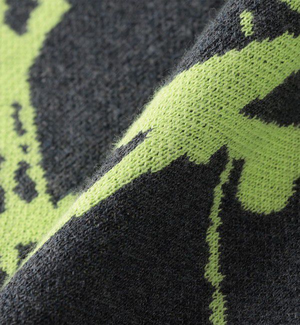 SHIPS「City Ambient Products:〈手洗い可能〉ペイント ジャカード クルーネック ニット」|ニット・セーター|