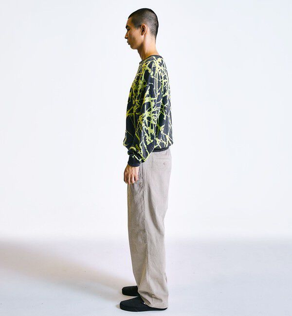 SHIPS「City Ambient Products:〈手洗い可能〉ペイント ジャカード クルーネック ニット」|ニット・セーター|