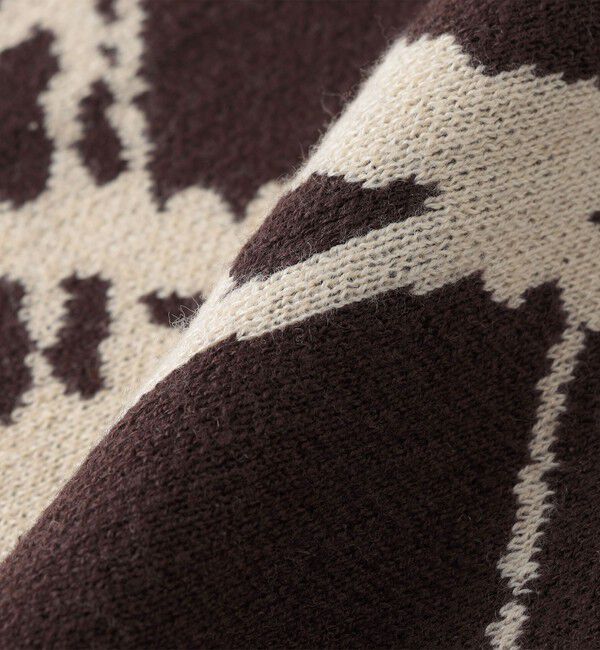 SHIPS「City Ambient Products:〈手洗い可能〉ペイント ジャカード クルーネック ニット」|ニット・セーター|