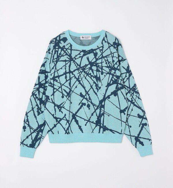 SHIPS「City Ambient Products:〈手洗い可能〉ペイント ジャカード クルーネック ニット」|ニット・セーター|