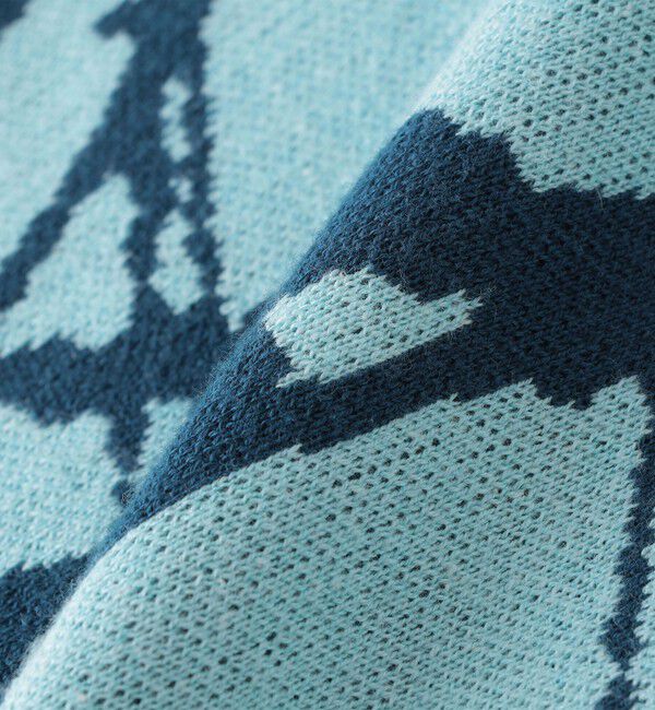 SHIPS「City Ambient Products:〈手洗い可能〉ペイント ジャカード クルーネック ニット」|ニット・セーター|