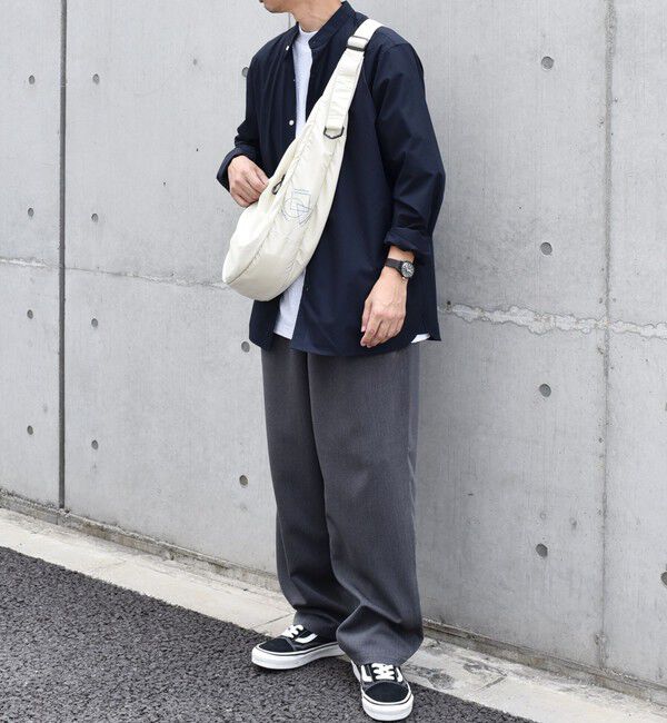 SHIPS any「SHIPS any: リップストップ ナイロン ロゴ 刺繍 クレッセント ショルダーバッグ◇」|ショルダー・メッセンジャー|