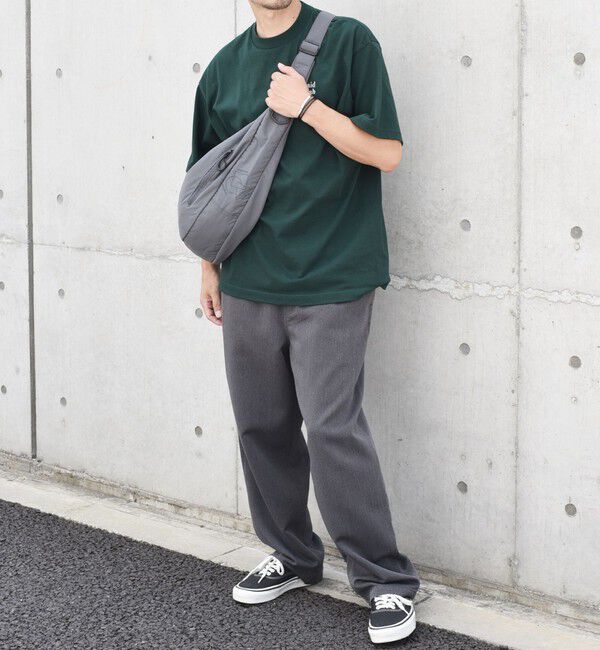 SHIPS any「SHIPS any: リップストップ ナイロン ロゴ 刺繍 クレッセント ショルダーバッグ◇」|ショルダー・メッセンジャー|