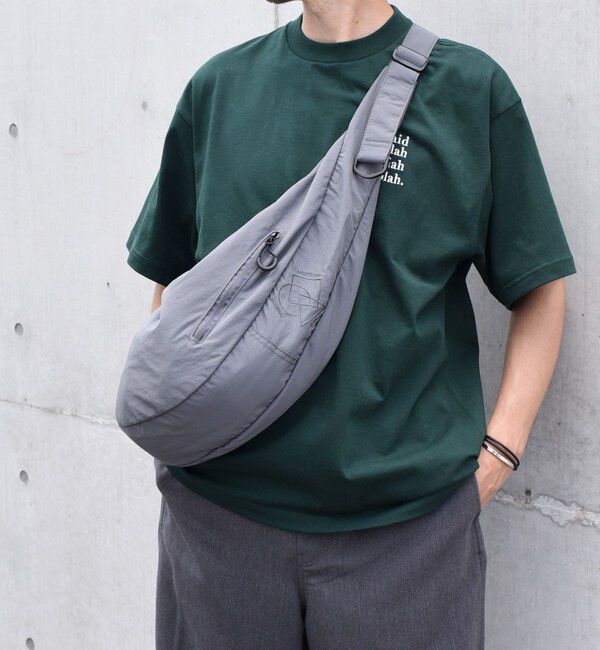 SHIPS any「SHIPS any: リップストップ ナイロン ロゴ 刺繍 クレッセント ショルダーバッグ◇」|ショルダー・メッセンジャー|