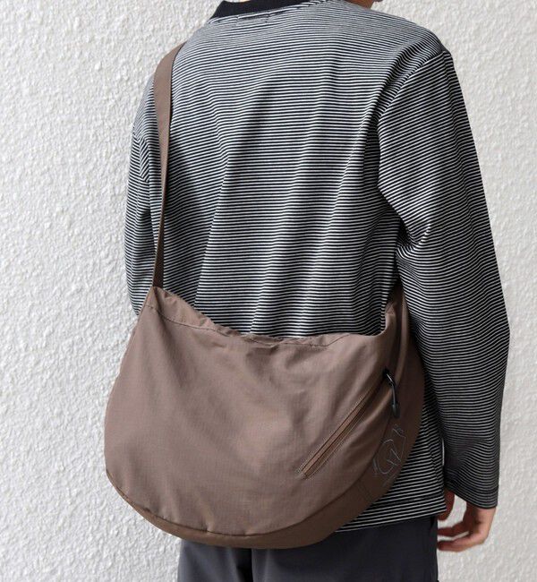 SHIPS any「SHIPS any: リップストップ ナイロン ロゴ 刺繍 クレッセント ショルダーバッグ◇」|ショルダー・メッセンジャー|