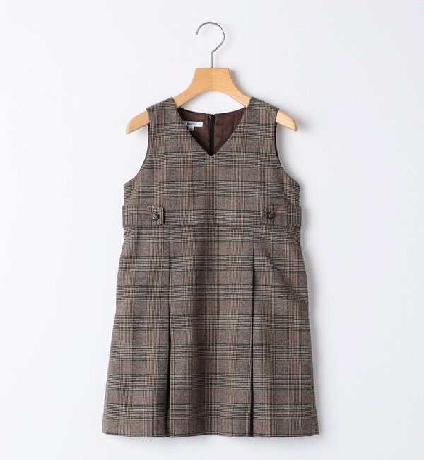 SHIPS KIDS「SHIPS KIDS:100～130cm / チェック ジャンパー スカート」|ワンピース|