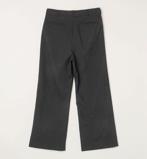 SHIPS any「SHIPS any: ウール混 ハイライズ セミフレア ワイドパンツ (セットアップ対応)◇」|チノ|