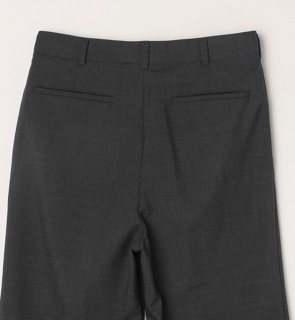 SHIPS any「SHIPS any: ウール混 ハイライズ セミフレア ワイドパンツ (セットアップ対応)◇」|チノ|