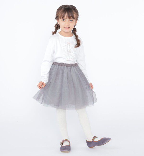 SHIPS KIDS「SHIPS KIDS:100～130cm / チュール スカート」|フレア|