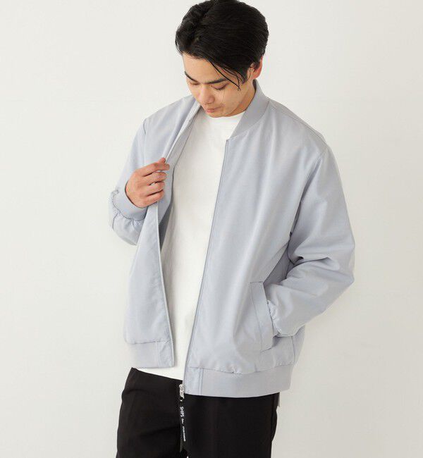 SHIPS Colors 「SHIPS Colors:ボマー ジャケット◇」|ブルゾン・スタジャン|ライトグレー