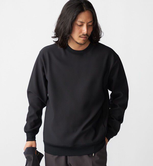 SHIPS「SHIPS: フリース ボンディング カルゼ スウェット」|Tシャツ・カットソー|ブラック