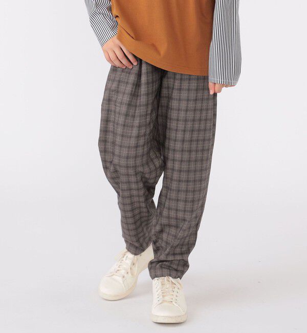 SHIPS KIDS「SHIPS KIDS:140～160cm / チェック テーパード パンツ」|その他|