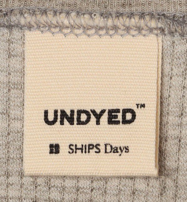 SHIPS Days「【SHIPS DAYS別注】UNDYED: ワッフル リブ クルー」|Tシャツ・カットソー|