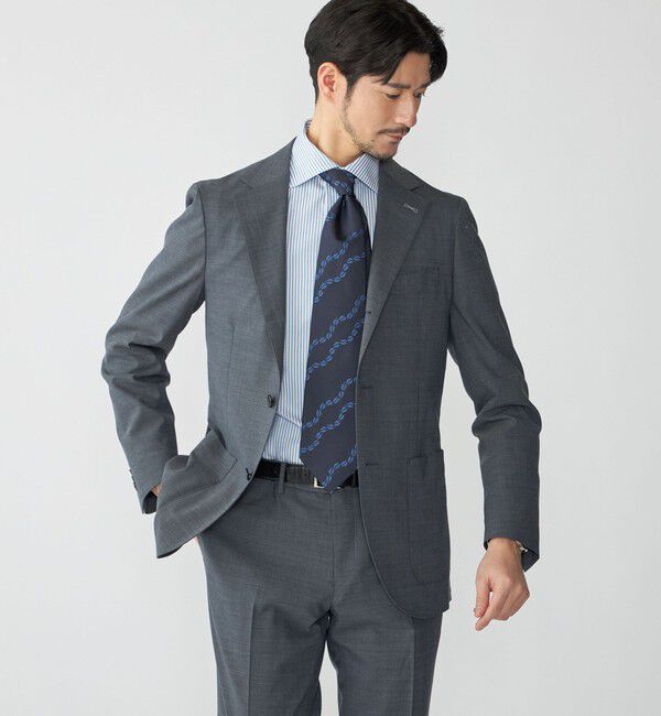 SHIPS「SHIPS:〈セットアップ対応〉ウォッシャブル セットアップ ピンヘッド ジャケット」|テーラードジャケット|