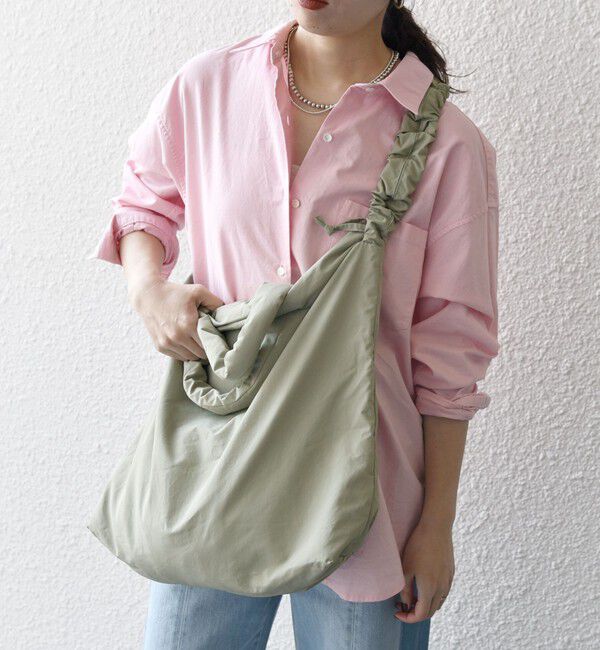 SHIPS any「SHIPS any: 3WAY ナイロン ギャザー ショルダーバッグ (ユニセックス)◇」|ショルダー・メッセンジャー|