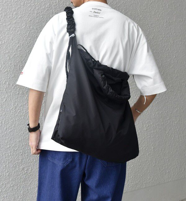 SHIPS any「SHIPS any: 3WAY ナイロン ギャザー ショルダーバッグ (ユニセックス)◇」|ショルダー・メッセンジャー|