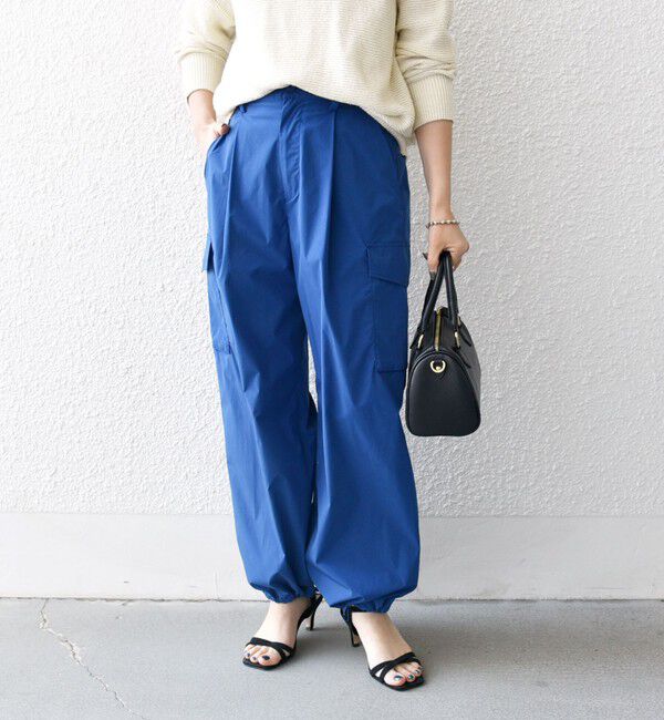 SHIPS any「SHIPS any:〈洗濯機可能〉タイプライター イージー カーゴ パンツ」|カーゴ|ブルー