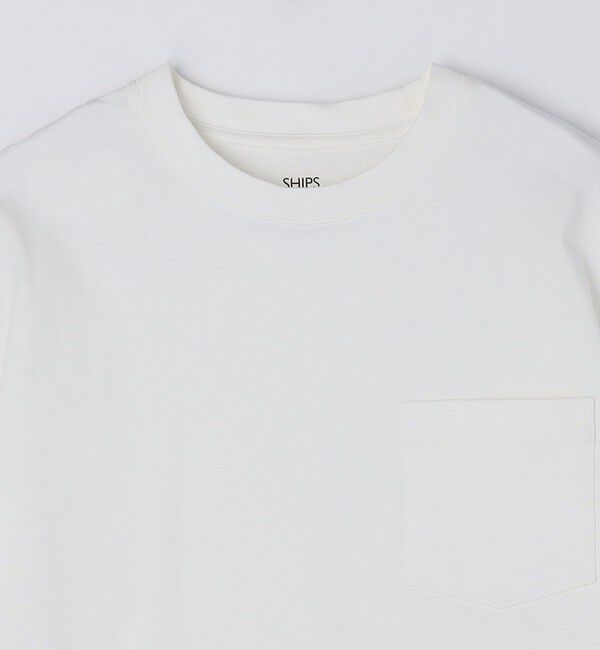 SHIPS「SHIPS: コットンUSA クルーネック ポケット Tシャツ」|Tシャツ・カットソー|