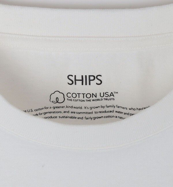 SHIPS「SHIPS: コットンUSA クルーネック ポケット Tシャツ」|Tシャツ・カットソー|