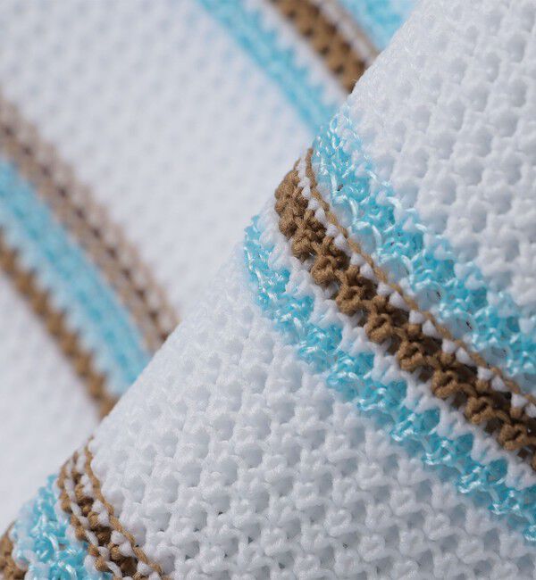 SHIPS「SHIPS:〈手洗い可能〉Amossa(R) メッシュ ボーダー ニット Tシャツ」|ニット・セーター|